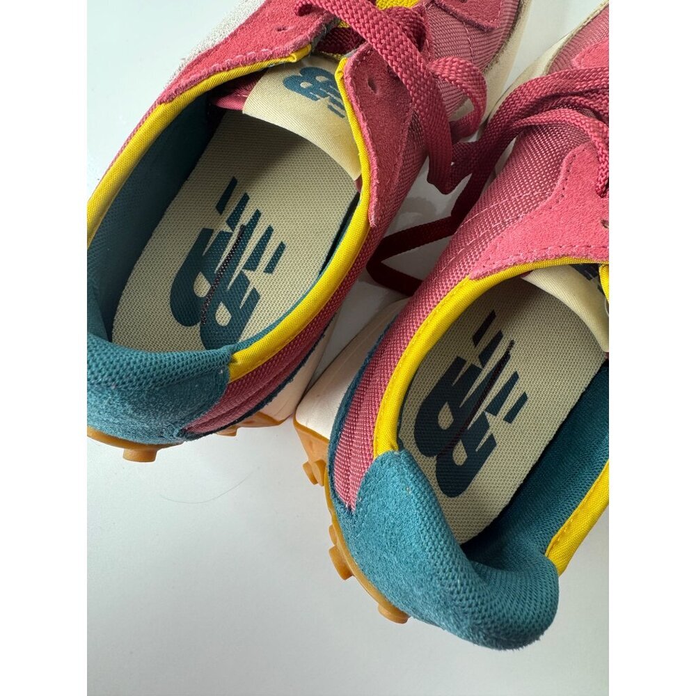 NEW New Balance Lifestyle Mens Shoes Size EU 40 US 7 Burgundy Teal Mustard Tan - Picture 5 of 6